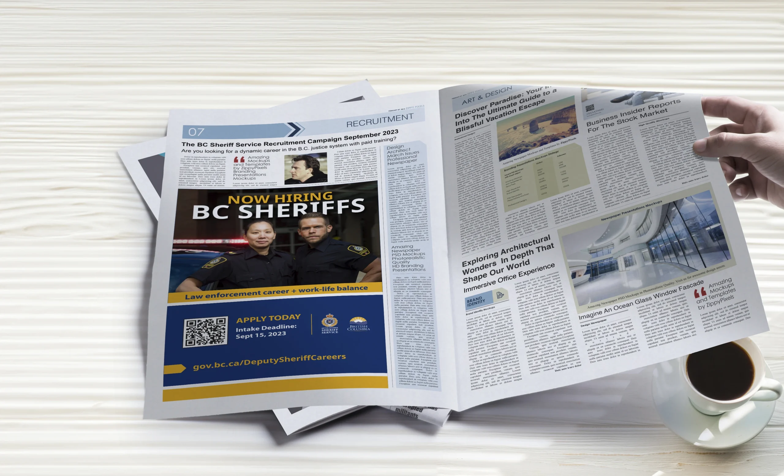 BC Sheriff Service Newspaper Ad