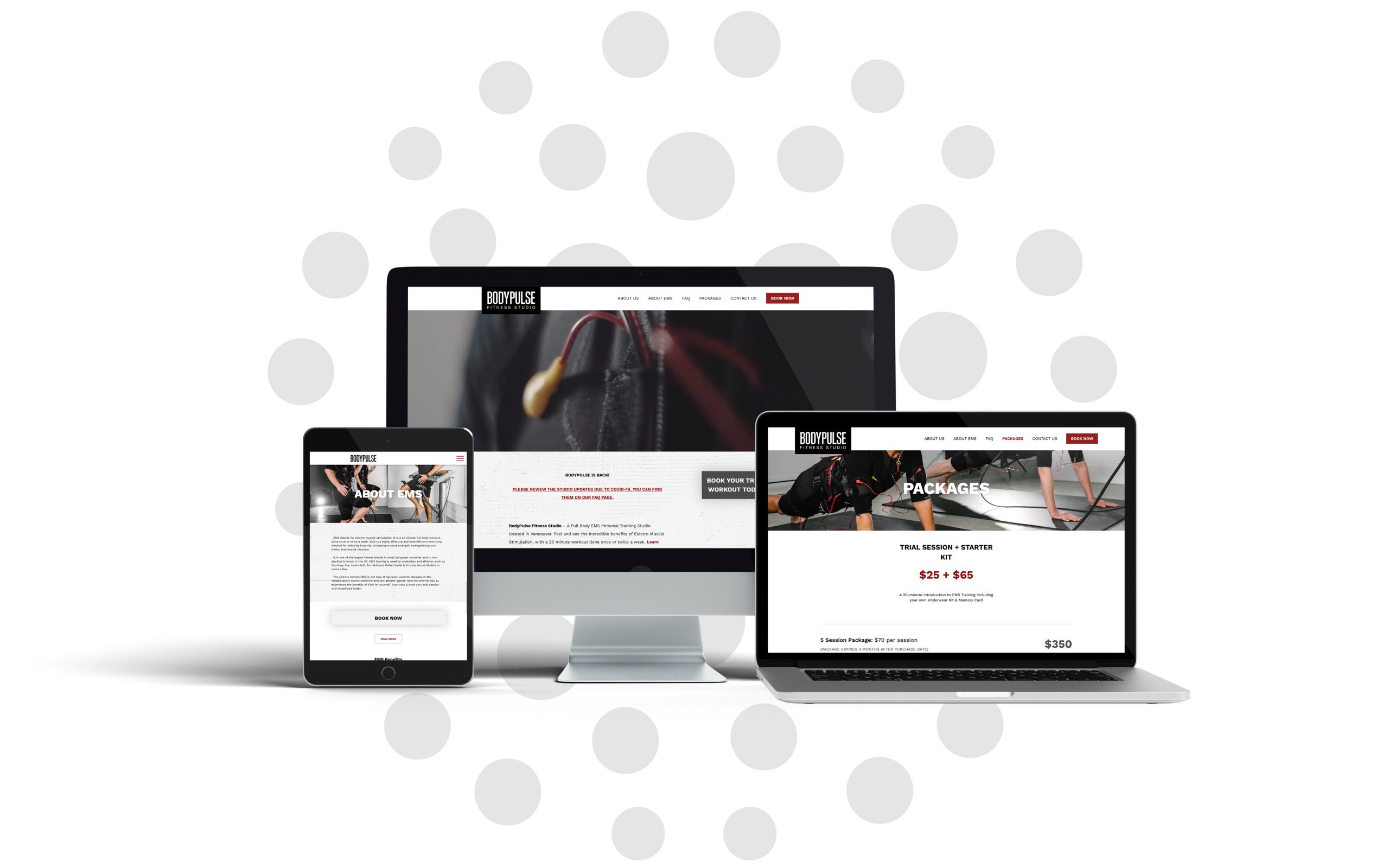 BodyPulse EMS Fitness Studio Website