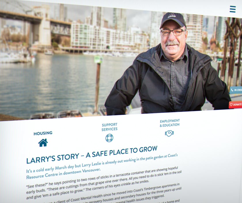 Coast Mental Health – Larry's story about housing