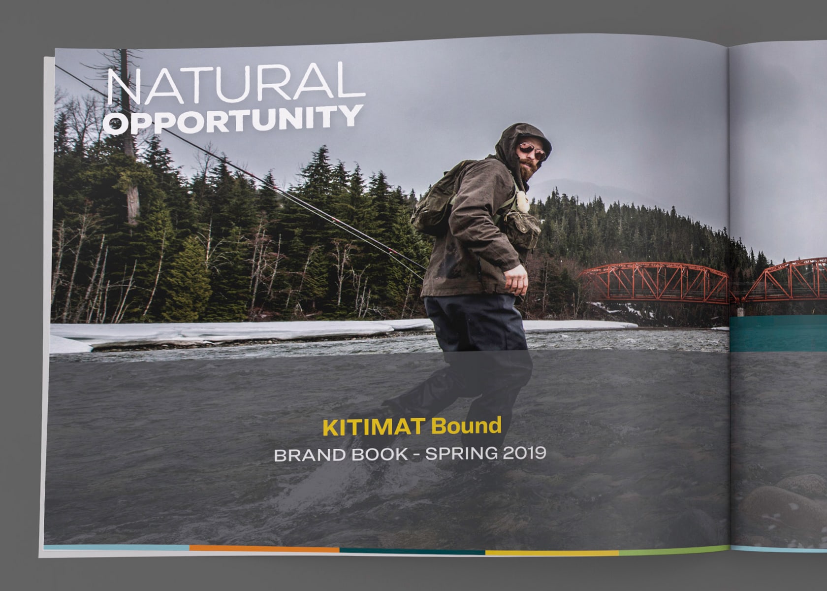 District of Kitimat - Kitimat Bound branding brand book opening spread