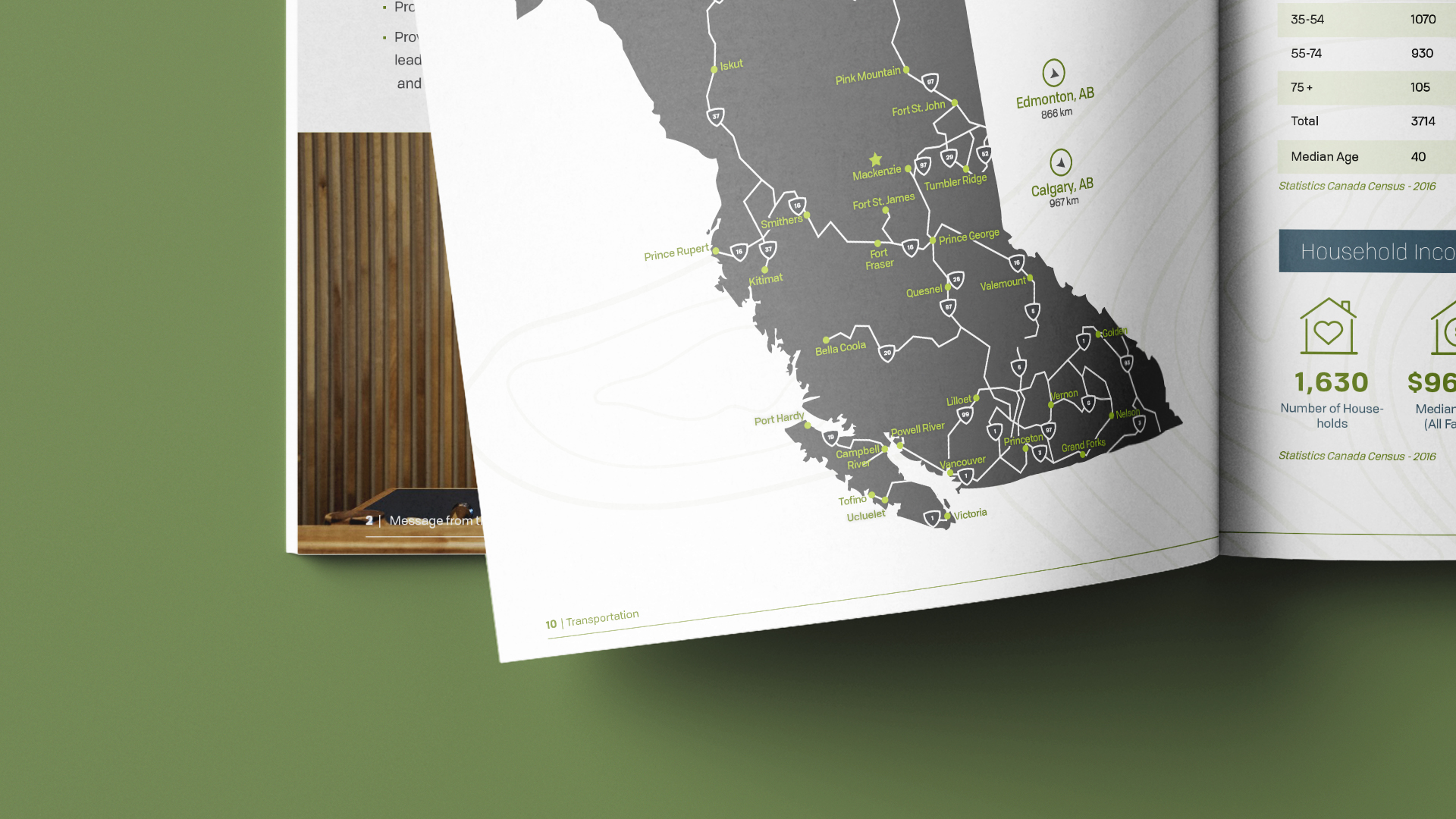 District of Mackenzie Inside Spread of Map