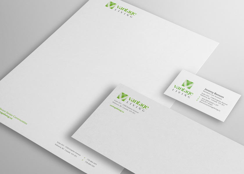 Vantage Living Stationery